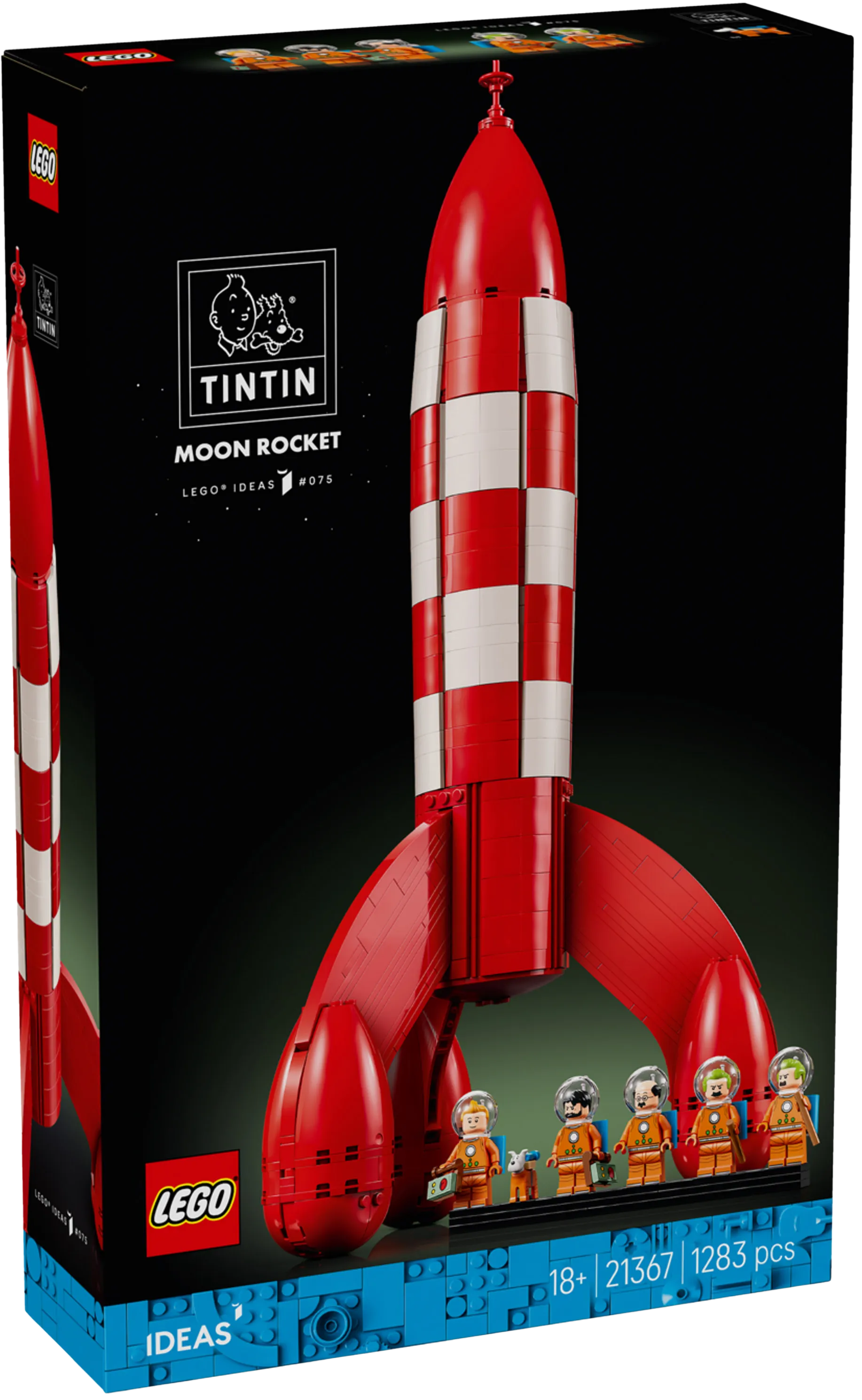 Boîte LEGO Ideas 21367 La Fusée de Tintin à gagner