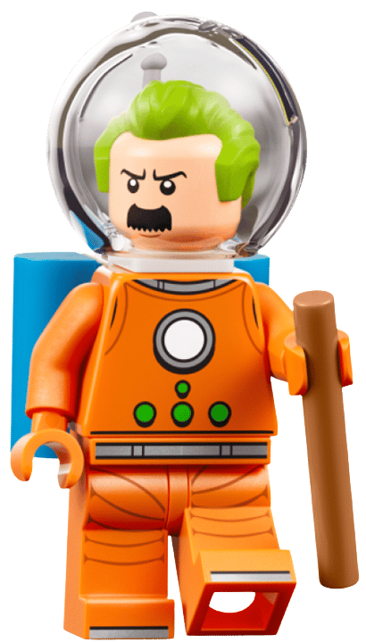Minifig LEGO Dupond du set Fusée Tintin 21367