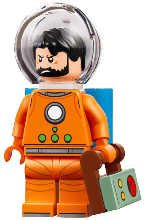 Minifig LEGO Haddock du set Fusée Tintin 21367