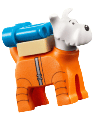 Minifig LEGO Milou du set Fusée Tintin 21367