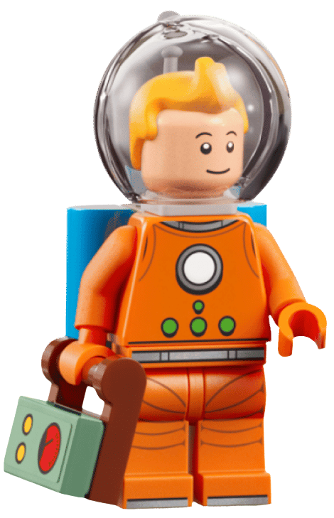 Minifig LEGO Tintin du set Fusée Tintin 21367